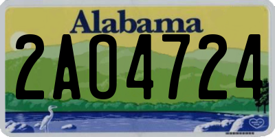 AL license plate 2AO4724
