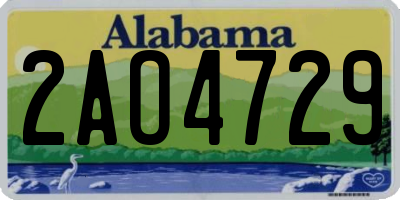 AL license plate 2AO4729