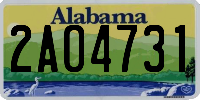 AL license plate 2AO4731