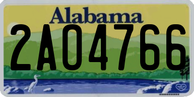 AL license plate 2AO4766