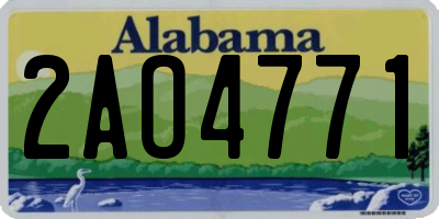 AL license plate 2AO4771