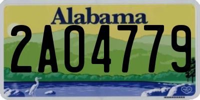 AL license plate 2AO4779