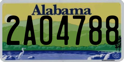 AL license plate 2AO4788