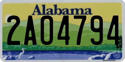 AL license plate 2AO4794