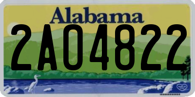 AL license plate 2AO4822