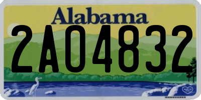 AL license plate 2AO4832