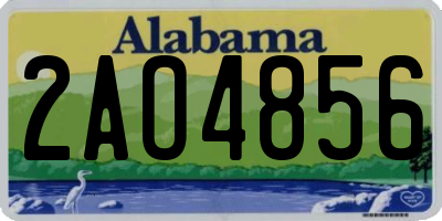 AL license plate 2AO4856