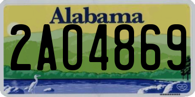 AL license plate 2AO4869