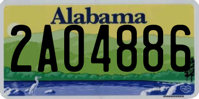 AL license plate 2AO4886