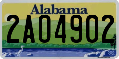 AL license plate 2AO4902
