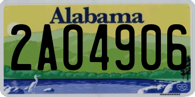 AL license plate 2AO4906