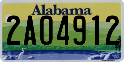AL license plate 2AO4912