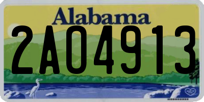 AL license plate 2AO4913