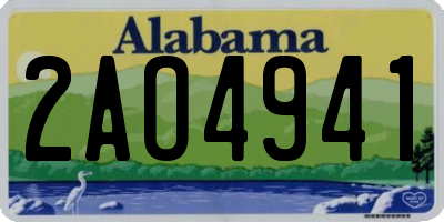 AL license plate 2AO4941