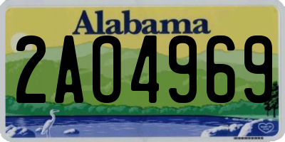 AL license plate 2AO4969