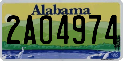 AL license plate 2AO4974