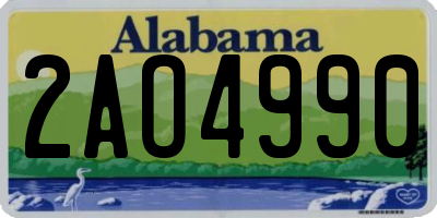 AL license plate 2AO4990