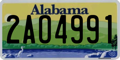 AL license plate 2AO4991