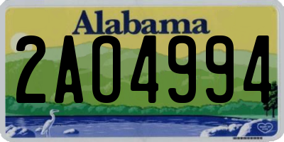 AL license plate 2AO4994