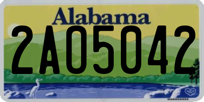 AL license plate 2AO5042