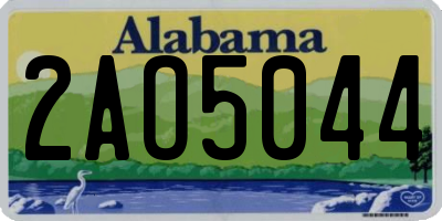 AL license plate 2AO5044