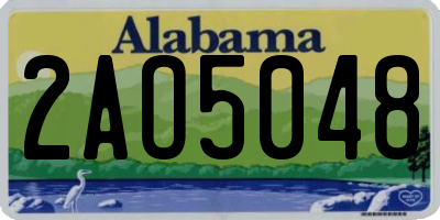 AL license plate 2AO5048