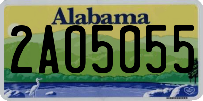 AL license plate 2AO5055