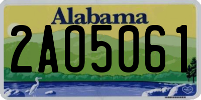 AL license plate 2AO5061