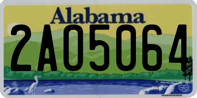 AL license plate 2AO5064