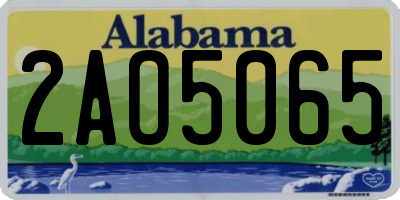 AL license plate 2AO5065