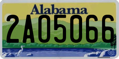 AL license plate 2AO5066