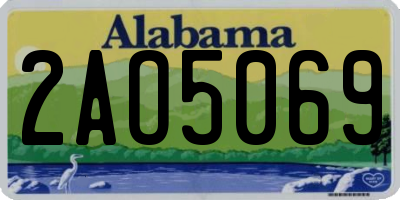 AL license plate 2AO5069