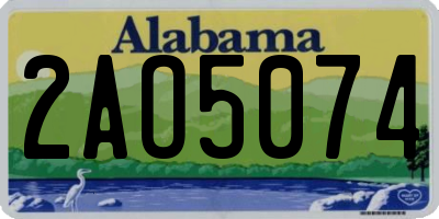 AL license plate 2AO5074
