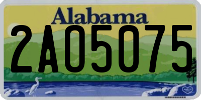 AL license plate 2AO5075