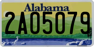 AL license plate 2AO5079