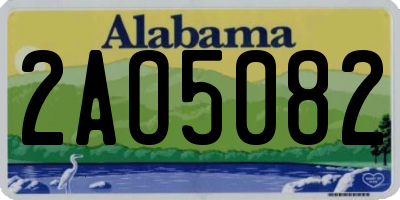 AL license plate 2AO5082