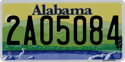 AL license plate 2AO5084
