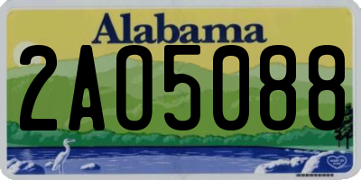 AL license plate 2AO5088