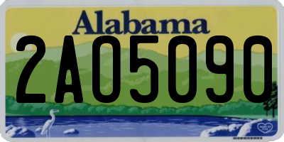 AL license plate 2AO5090