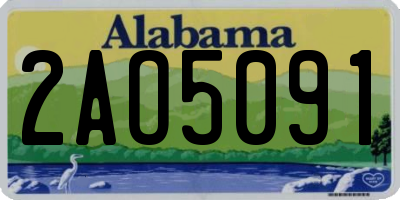 AL license plate 2AO5091
