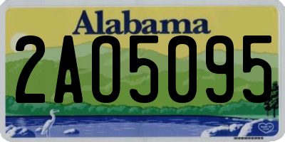 AL license plate 2AO5095