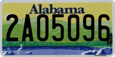 AL license plate 2AO5096