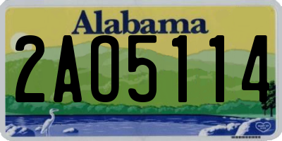 AL license plate 2AO5114