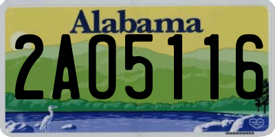 AL license plate 2AO5116