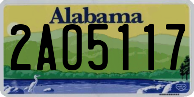 AL license plate 2AO5117