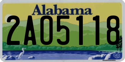 AL license plate 2AO5118