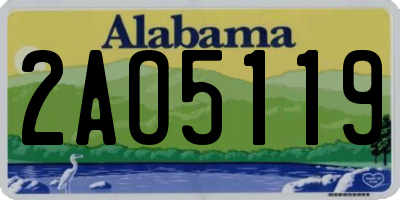 AL license plate 2AO5119