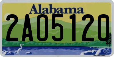 AL license plate 2AO5120