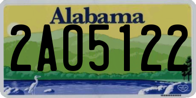 AL license plate 2AO5122