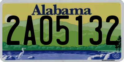 AL license plate 2AO5132